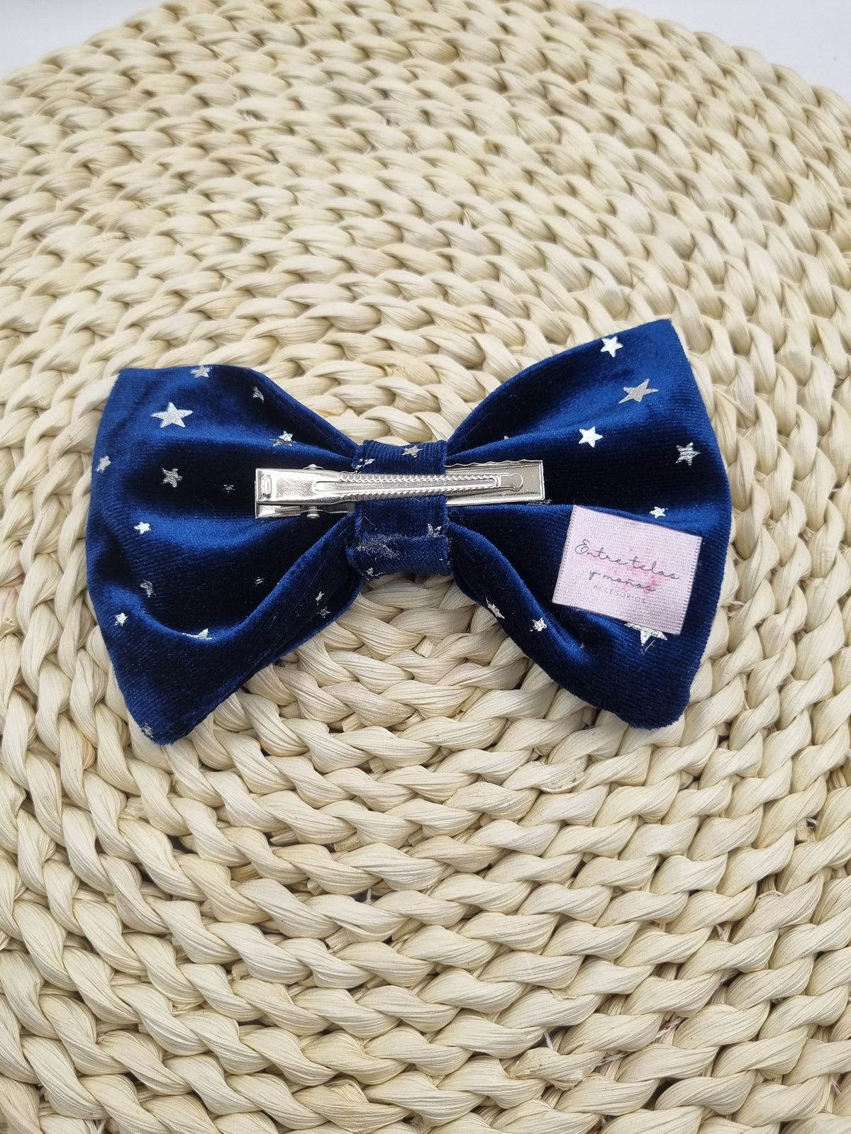 Rosita Zoe — Terciopelo Azul Marino con Estrellas Plateadas