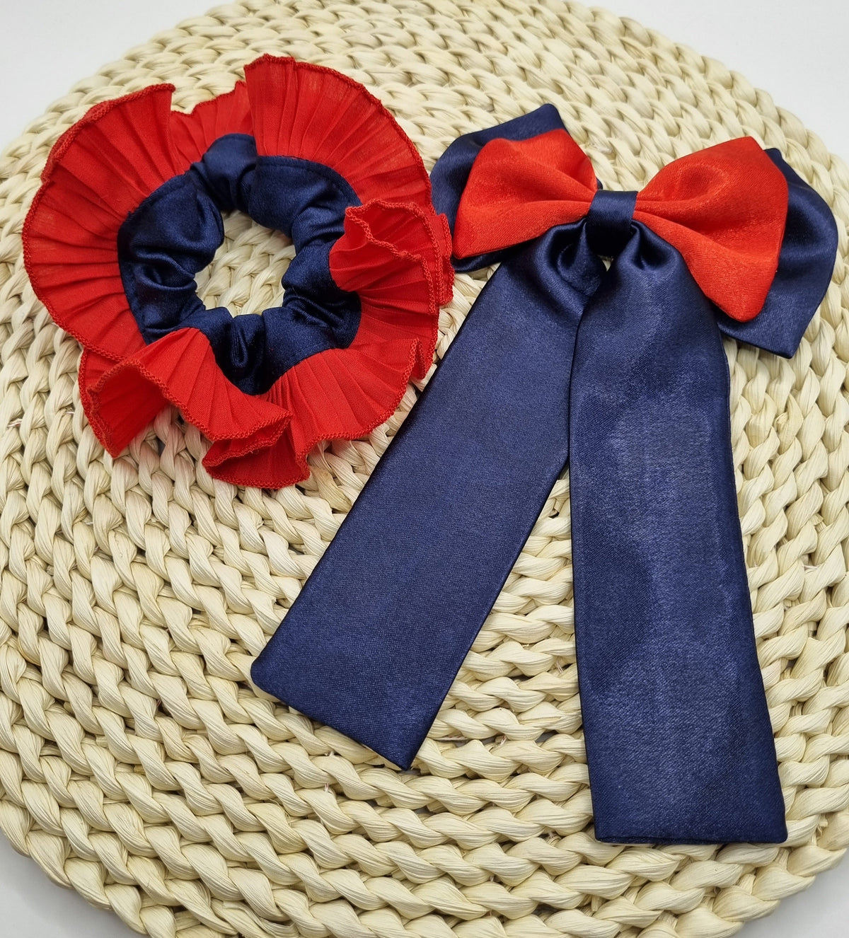 Azul Marino y Rojo