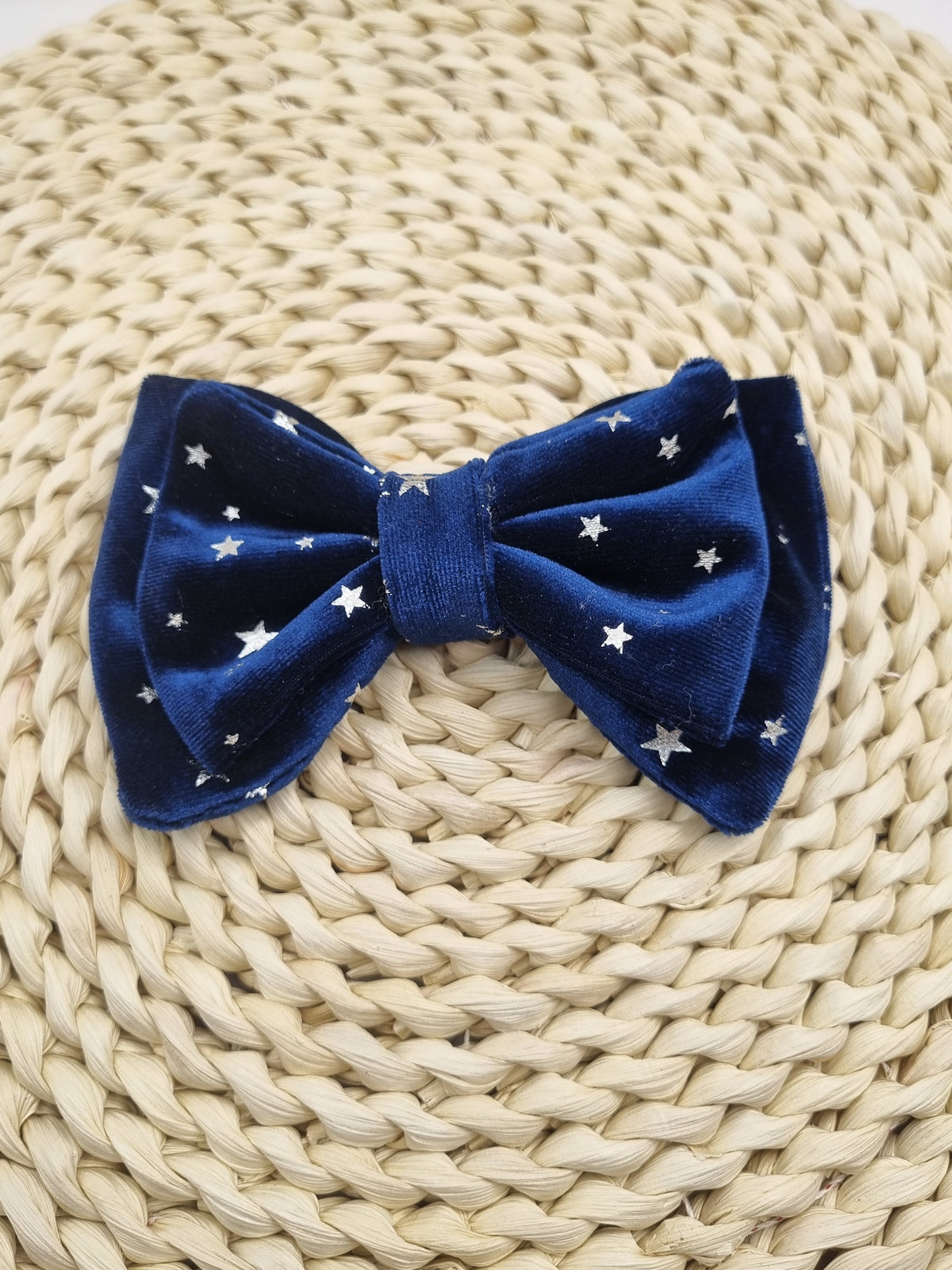 Rosita Zoe — Terciopelo Azul Marino con Estrellas Plateadas